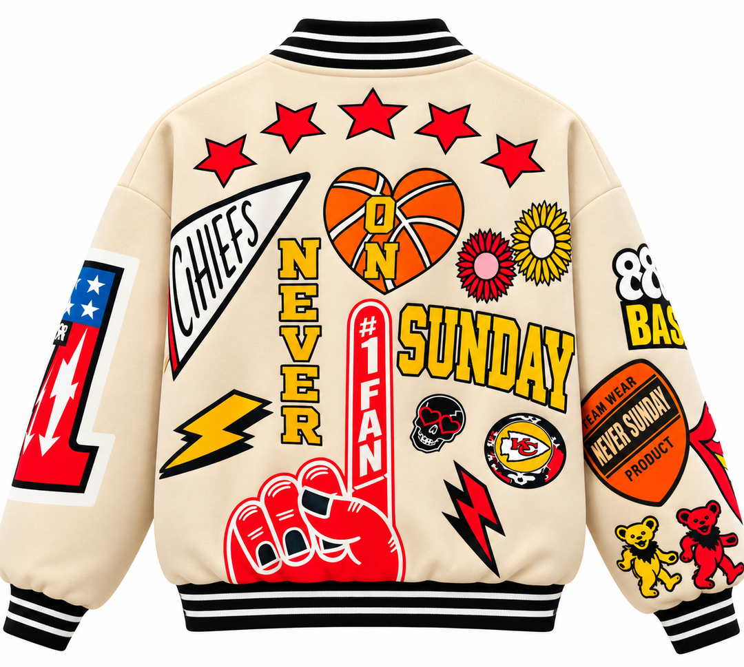 Never On Sunday Jacket Graphic Print