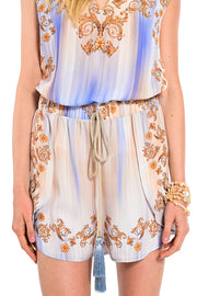 WE COSS Σορτς Royal Print -  WE COSS- Blue / S-Blue / M-Blue / L