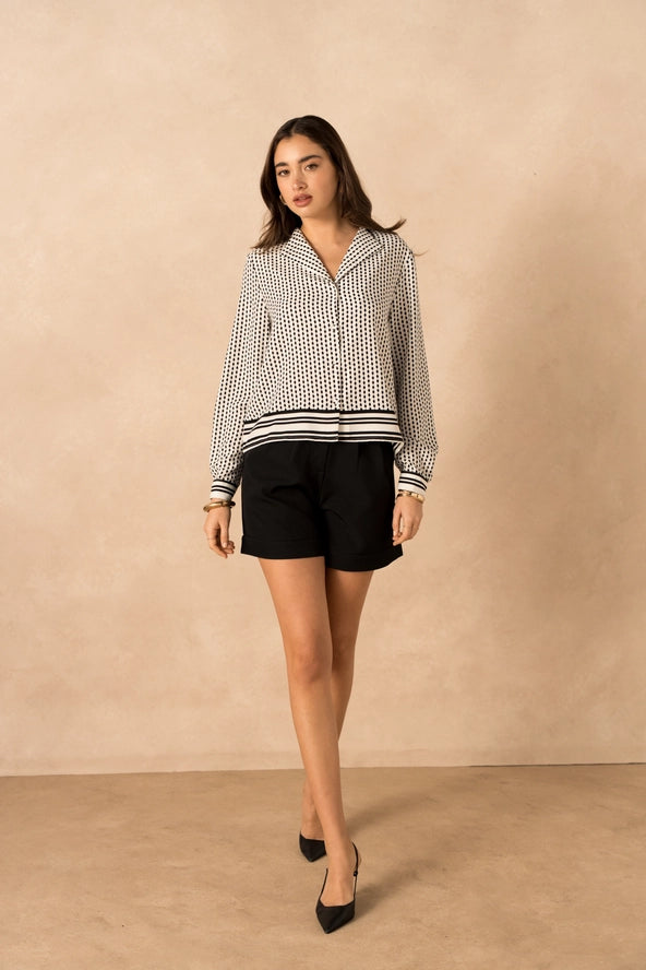 Lulumary Polka Dot Πουκάμισο