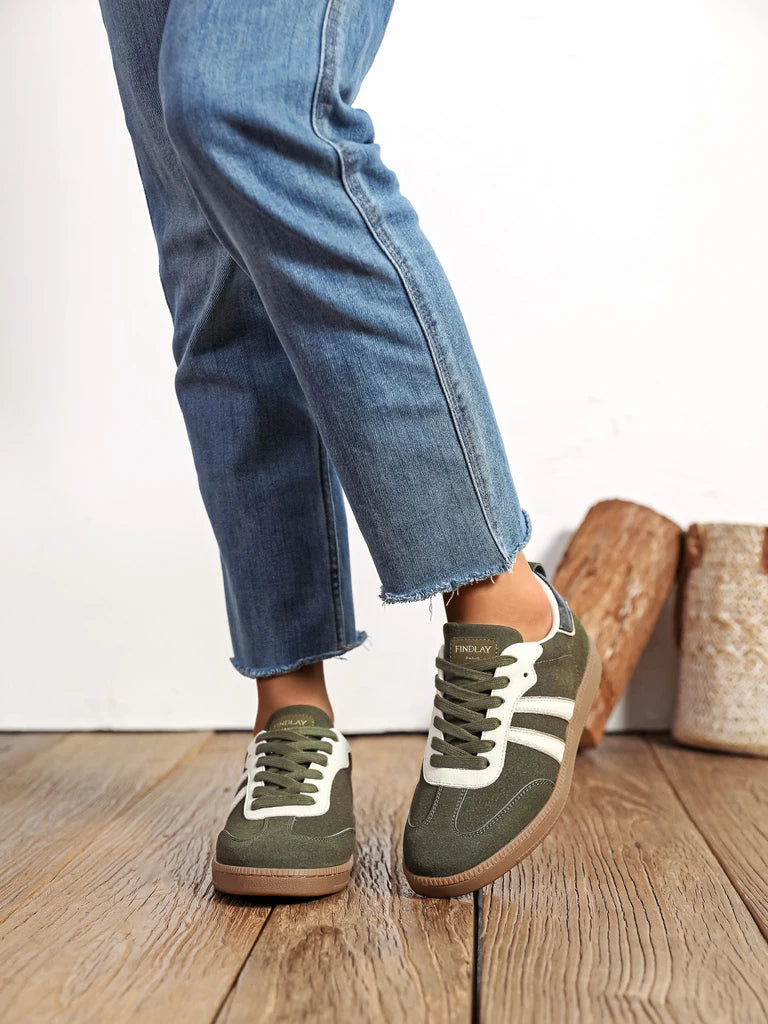 Findlay Suede Sneakers Χακί