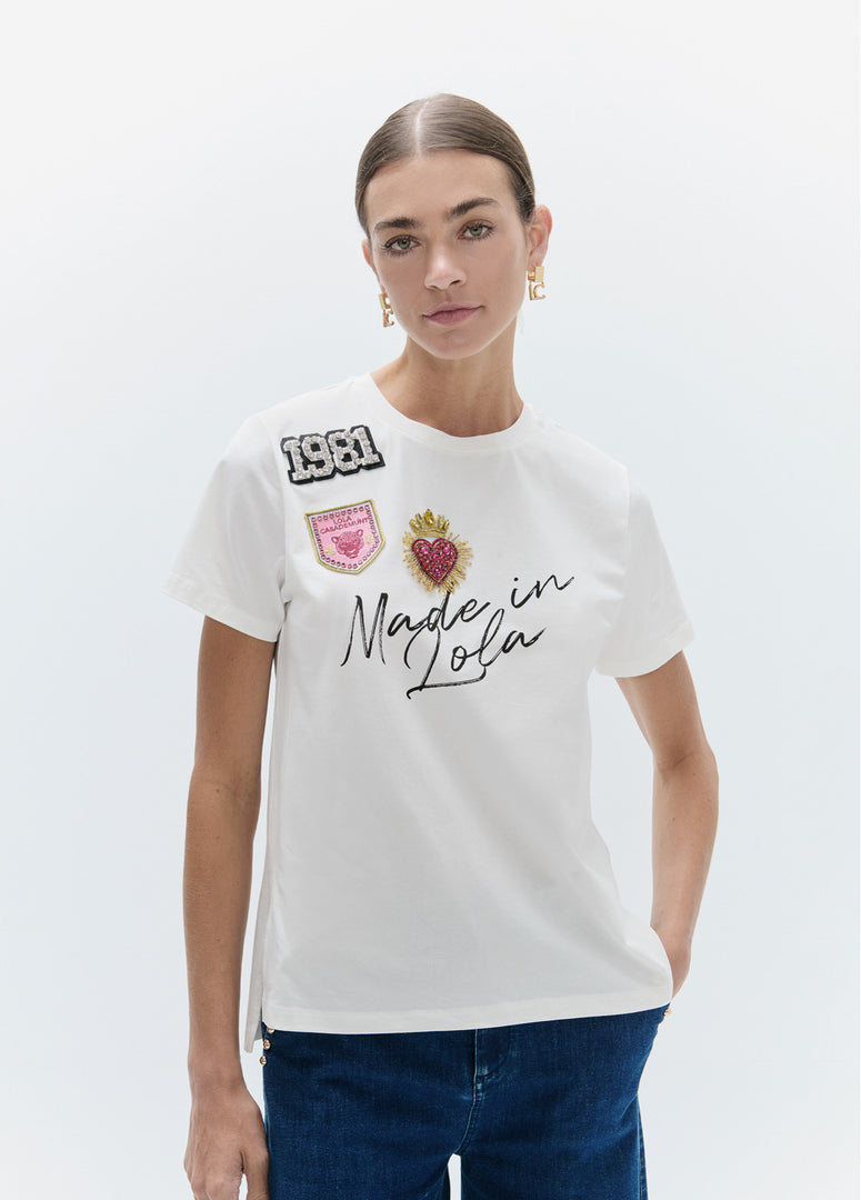 LOLA CASADEMUNT T-Shirt Graphic και Patches
