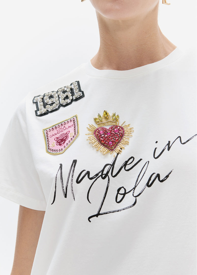 LOLA CASADEMUNT T-Shirt Graphic και Patches