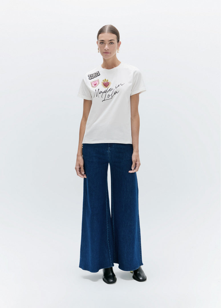 LOLA CASADEMUNT T-Shirt Graphic και Patches