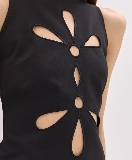 Φόρεμα μίνι cut-out / 53-3015 -  ACCESS FASHION- Black / 44-Black / 48-Black / 50