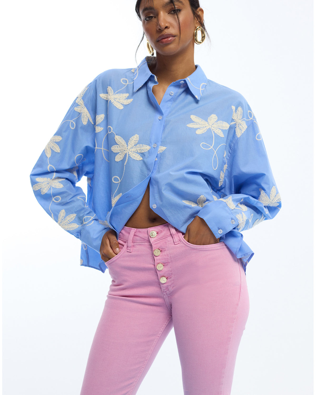 LOLA CASADEMUNT Flared Jeans με κουμπιά