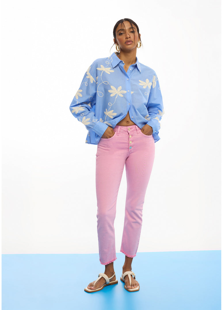 LOLA CASADEMUNT Flared Jeans με κουμπιά