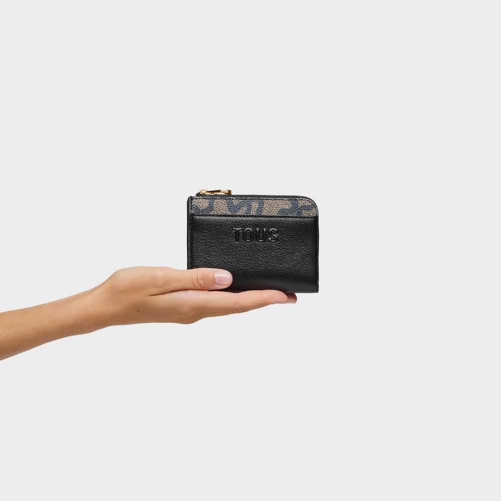 TOUS Πορτοφολάκι-Θήκη Καρτών KAOS ICON σε μαύρο χρώμα / 2002357451