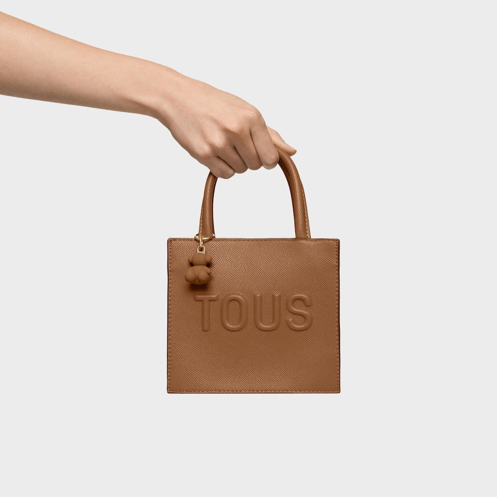 TOUS Mini Τσάντα CUBE BRENDA σε κάμελ χρώμα / 2002106646