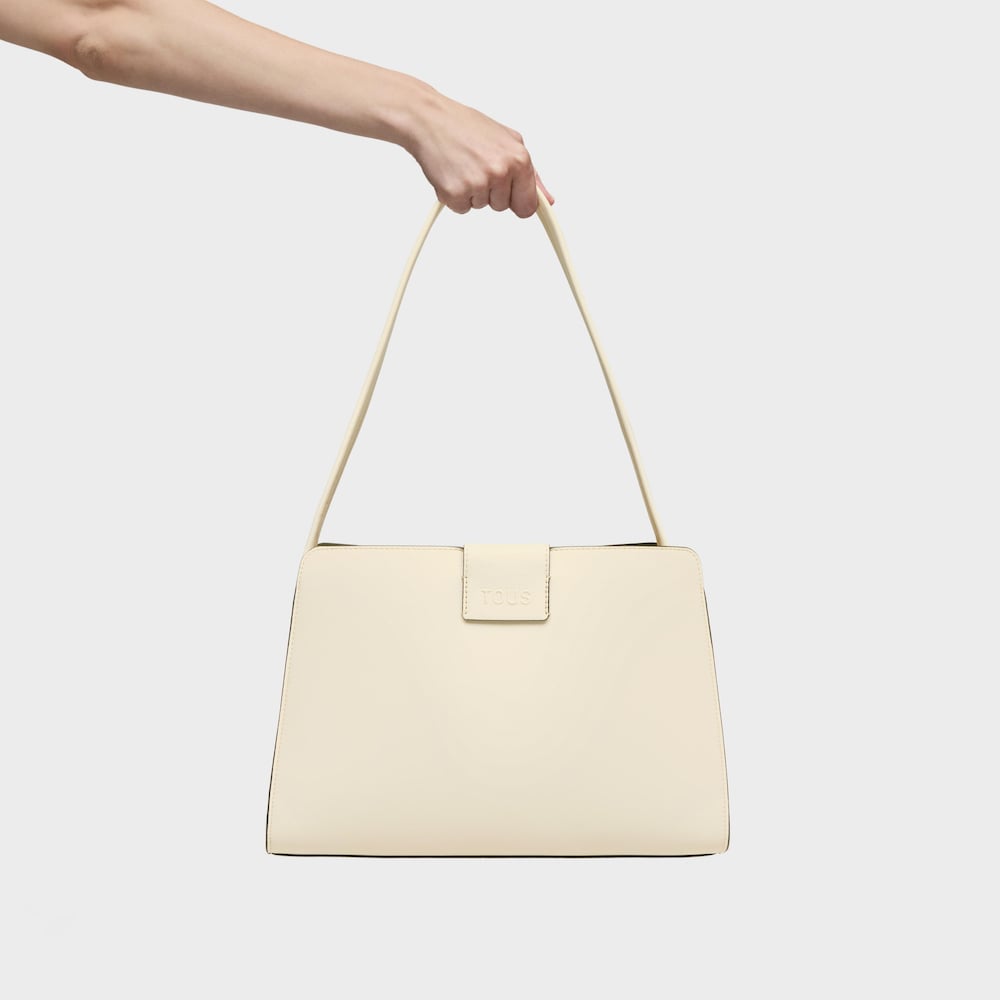 TOUS Μεσαίου Μεγέθους Τσάντα CITY KAOS ICON στο χρώμα της άμμου / 2002355201