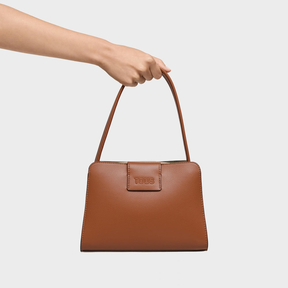 TOUS Μικρή Τσάντα City Kaos Icon σε κάμελ χρώμα / 2002355443