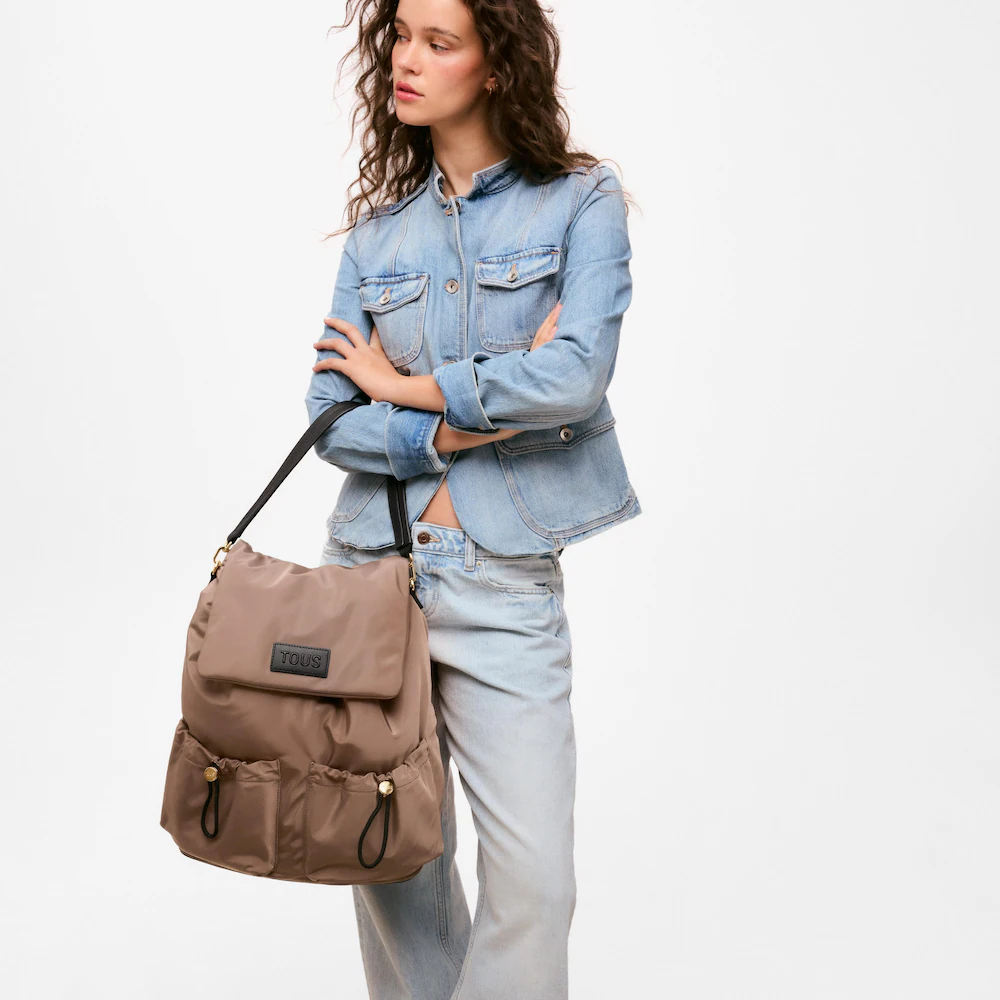 TOUS Wonder Pulls Backpack σε ταμπά χρώμα / 2002466044