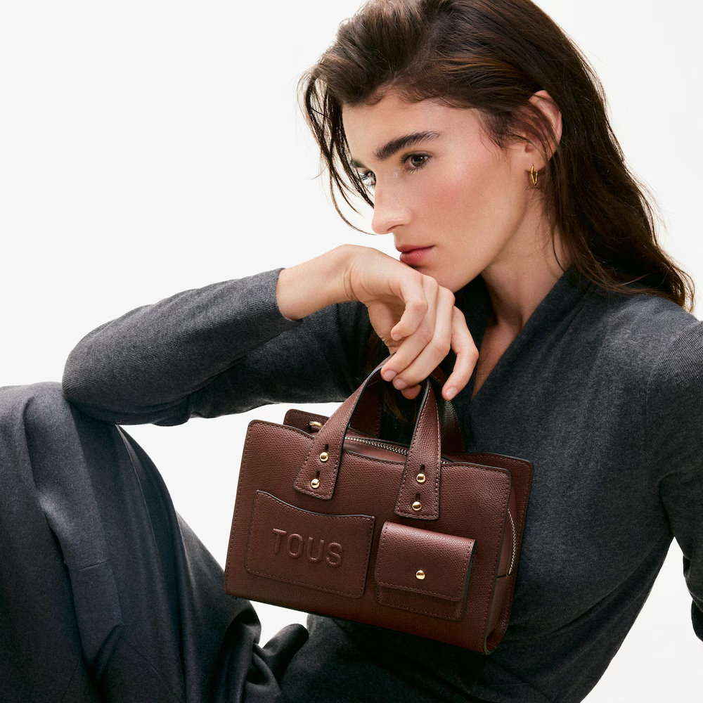 TOUS Back to Basics Bowling Bag σε καφέ χρώμα / 2002373361
