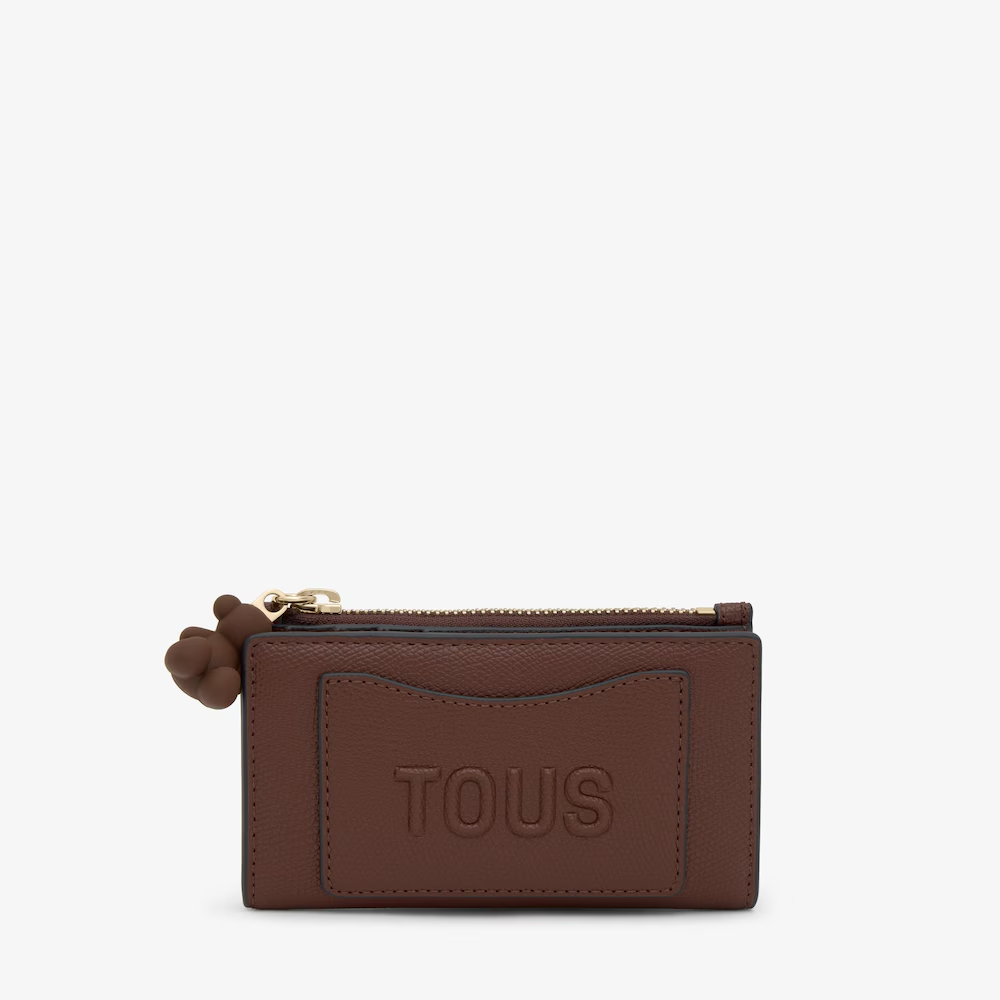 TOUS Back to Basics Μικρό Πορτοφόλι σε καφέ χρώμα / 2002374256