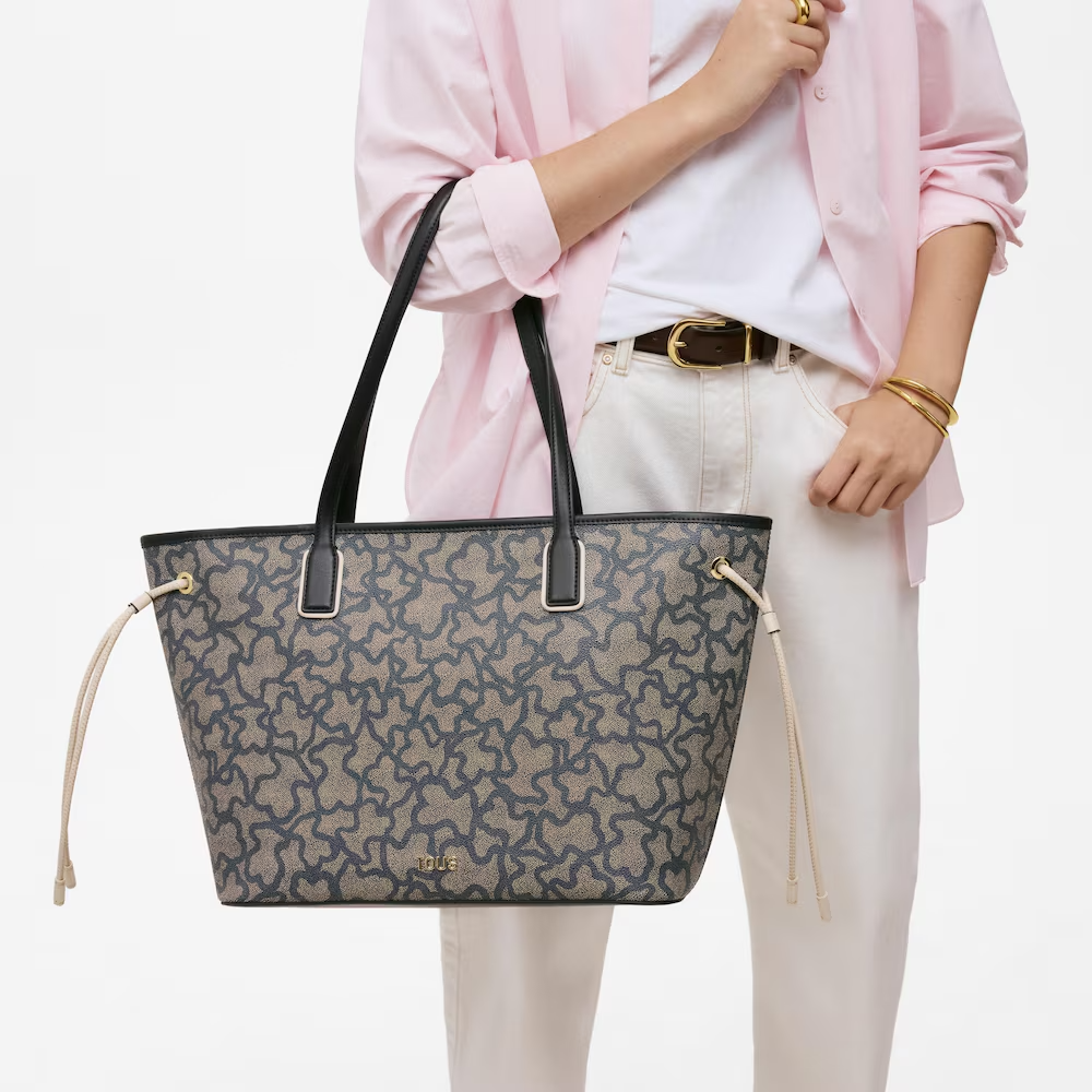 TOUS Μεγάλη Shopper Bag σε μαύρο χρώμα / 2002462451