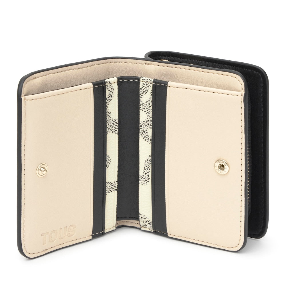 TOUS Πορτοφόλι Μεσαίου Μεγέθους KAOS ICON σε μαύρο χρώμα / 2002357351