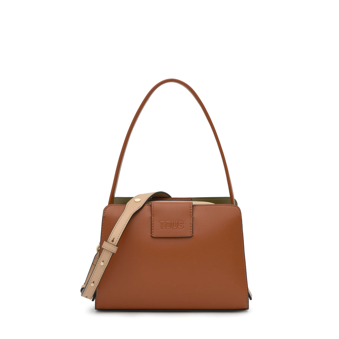 TOUS Μικρή Τσάντα City Kaos Icon σε κάμελ χρώμα / 2002355443