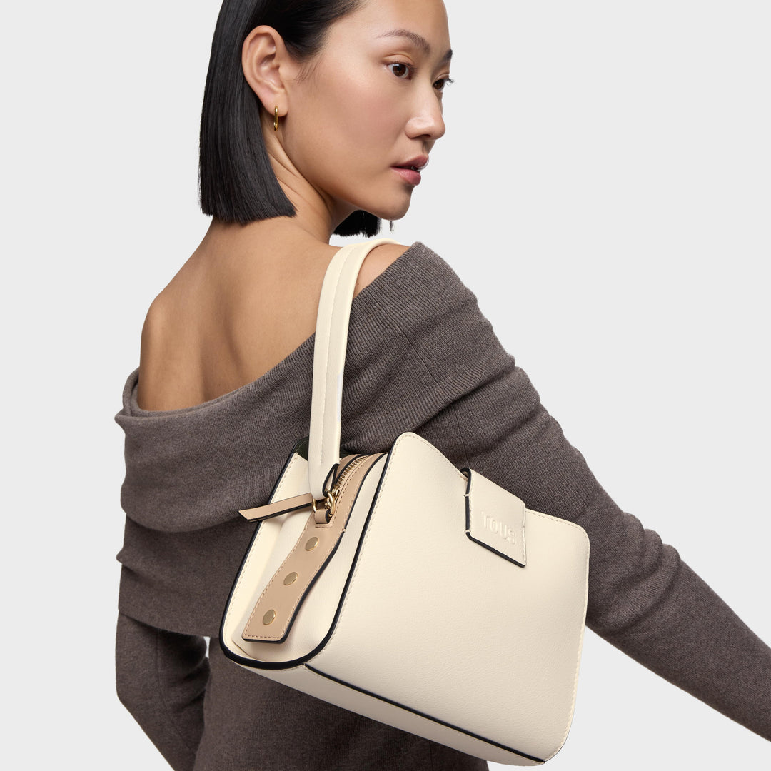 TOUS Μικρή Τσάντα CITY KAOS ICON στο χρώμα της άμμου / 2002355401