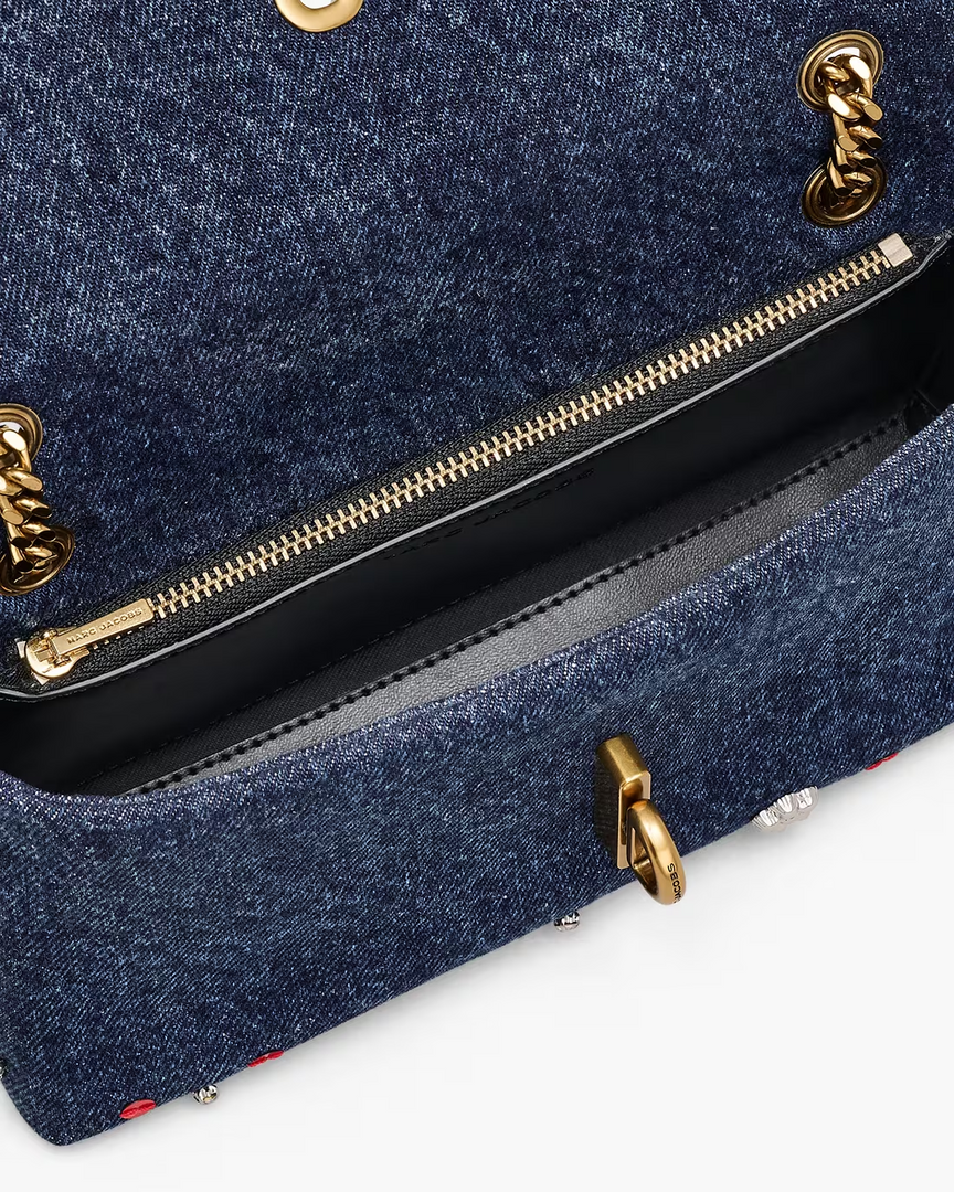 MARC JACOBS THE TRINKET CHARM DENIM DUAL CHAIN MINI BAG 2R5SMN017S02