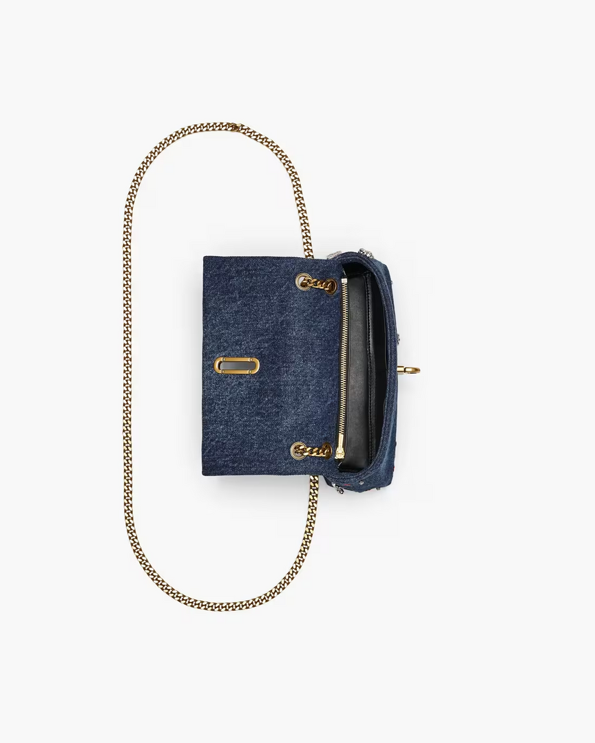 MARC JACOBS THE TRINKET CHARM DENIM DUAL CHAIN MINI BAG 2R5SMN017S02
