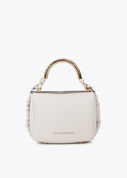 Χιαστί Τσάντα με μεταλλικό χερούλι και ιμάντα / LF2504039 -  LOLA CASADEMUNT- Default Title