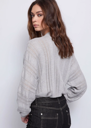 Γκρι Πουλόβερ από Νήμα με Στρας / 521BD53049 -  GAUDI- Grey / XS-Grey / S-Grey / M