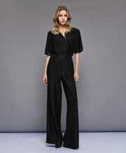 Μπλούζα κοντομάνικη lurex / 54-2080 -  ACCESS FASHION- Black / S-Black / M-Black / L