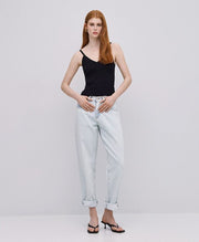 Τοπ πλεκτό με τιράντες / 53-8011 -  ACCESS FASHION- Black / L