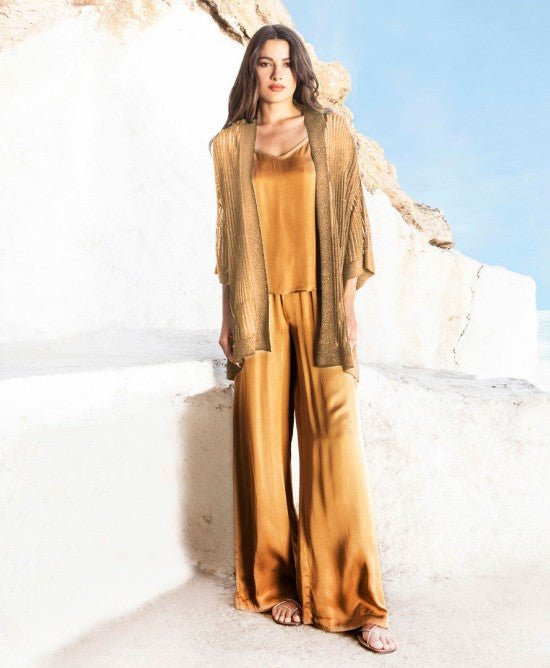 Lurex τρυπητή ζακέτα