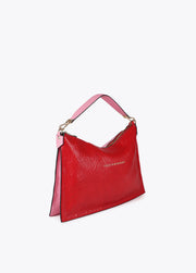 Χιαστί Τσάντα Wrinkled από δερματίνη σε διχρωμία / LF2504040 -  LOLA CASADEMUNT- Default Title