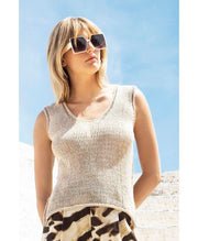 Πλεκτό αμάνικο τοπ