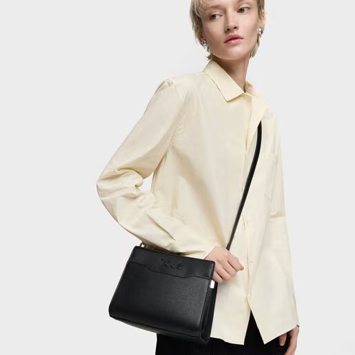 Μικρή τσάντα shopper Audree Saffiano σε μαύρο χρώμα / 2002287051