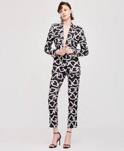 Σακάκι μεσάτο με τύπωμα καρδιές / 43-1008 -  ACCESS FASHION- Black / 50