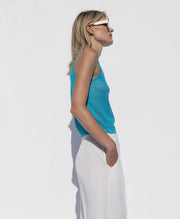 Lurex τοπ με παρτούς ώμους