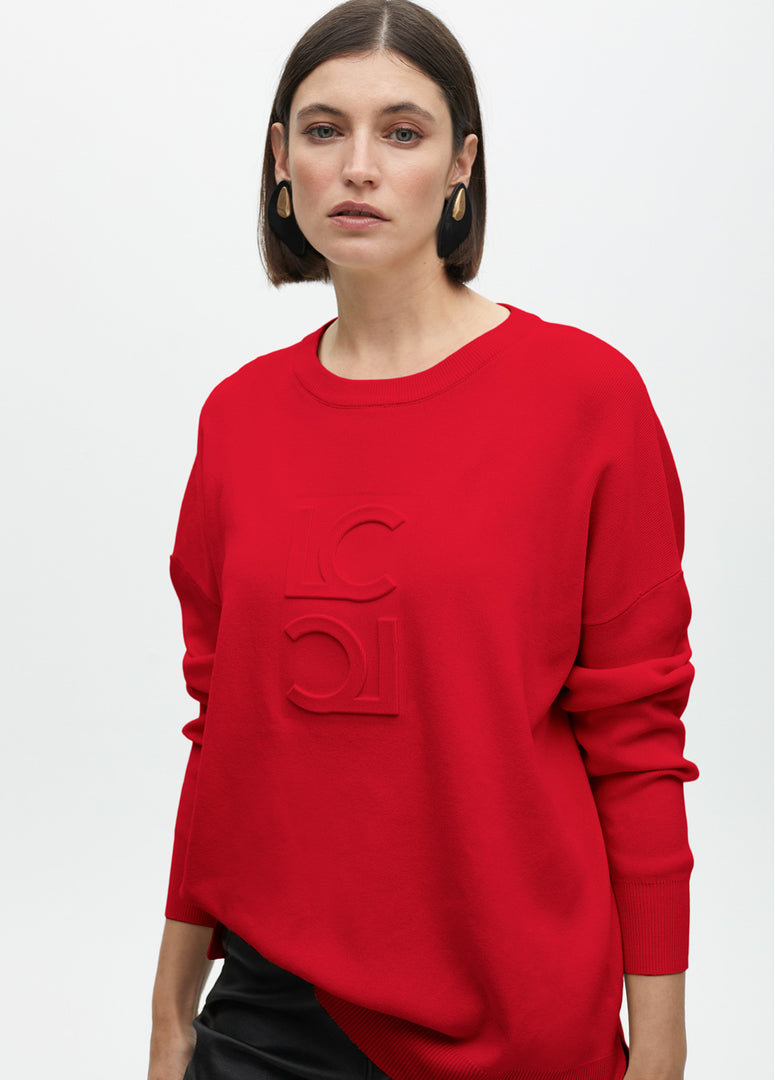 Πλεκτή μπλούζα με logo Lola Casademunt/ LF2511004