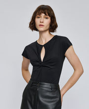 Κορμάκι με άνοιγμα και κόμπο/ 54-2032 -  ACCESS FASHION- Black / S-Black / M-Black / L-Black / XL