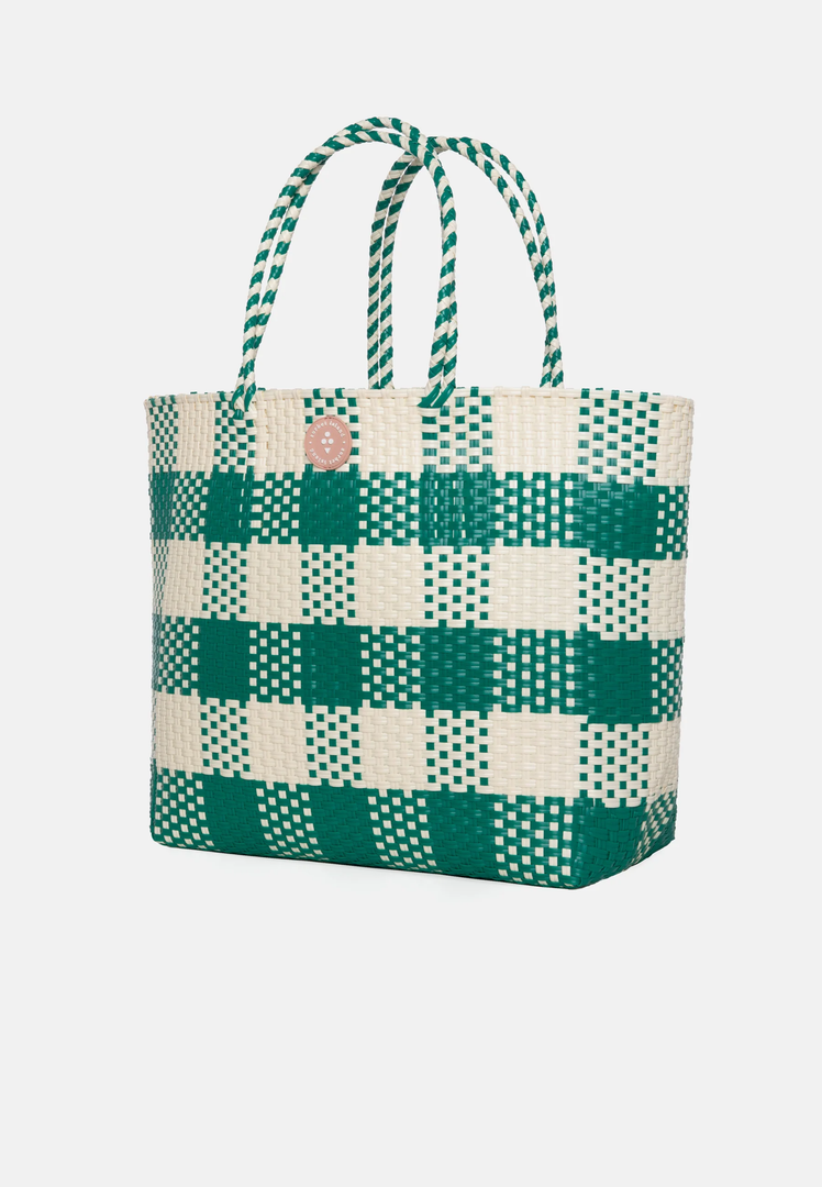 Τσάντα Tote Woven Πράσινη / WOTB04