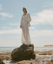 Παντελόνα φαρδιά/ 33-5005 -  ACCESS FASHION- OFF-WHITE / 46