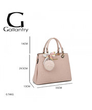 Gallantry Paris/ Elodie Τσάντα Χειρός & Ώμου με Φιόγκο & Pom-Pom/ Ροζ -  GALLANTRY- Default Title