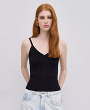 Τοπ πλεκτό με τιράντες / 53-8011 -  ACCESS FASHION- Black / L