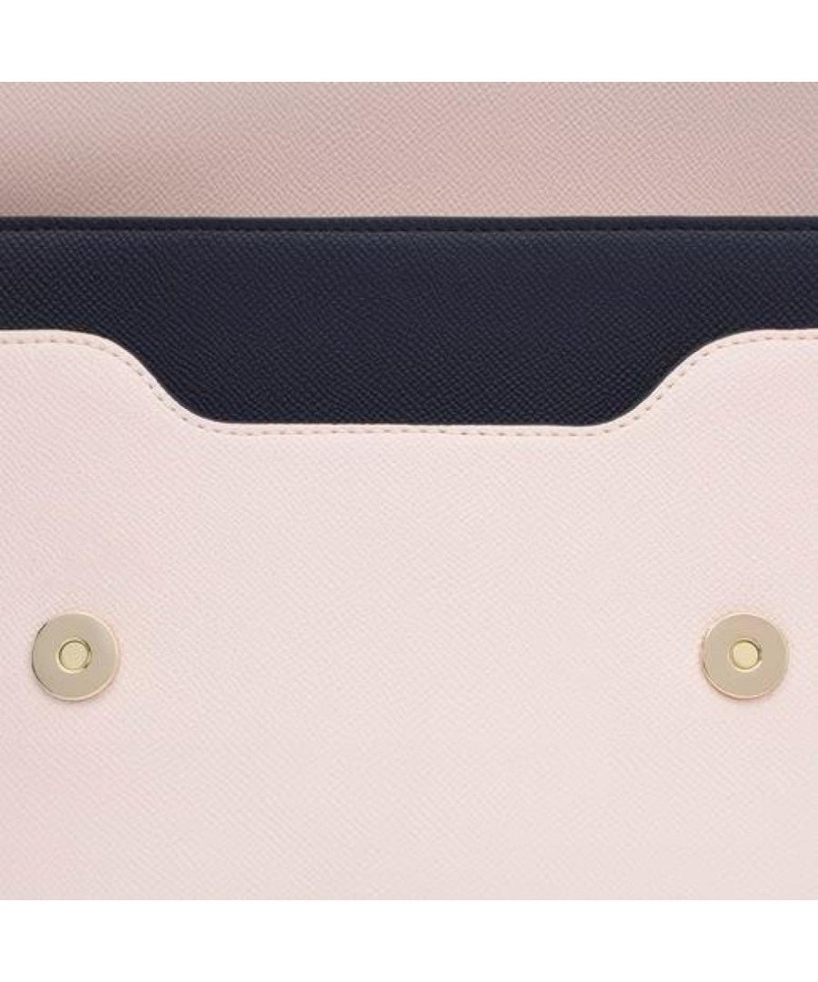 Μεσαίου μεγέθους τσάντα χιαστί Audree Saffiano ΤOUS Navy Blue