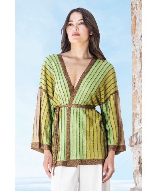 Lurex πολύχρωμη ζακέτα