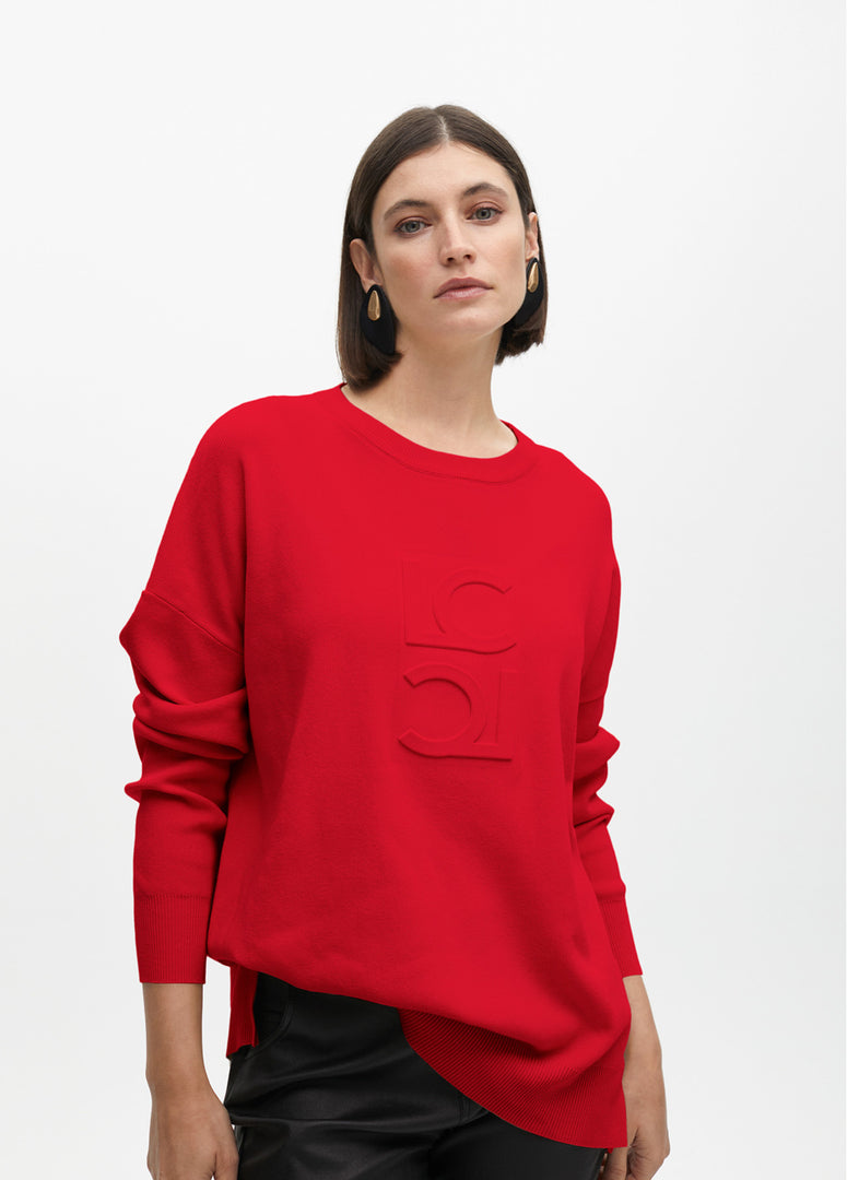 Πλεκτή μπλούζα με logo Lola Casademunt/ LF2511004