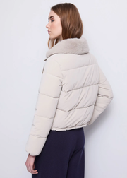 Κοντό Καπιτονέ Μπουφάν με Κουκούλα και Αλυσίδα /521BD350009 -  GAUDI- Beige / 42-Beige / 44