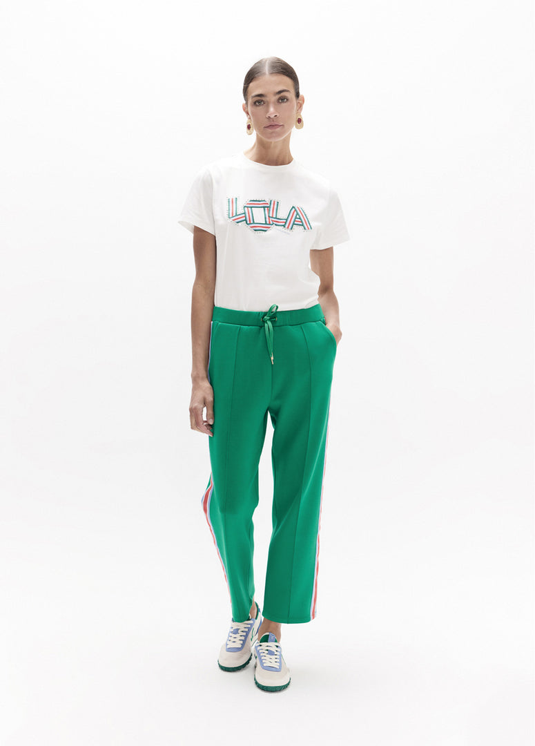 LOLA CASADEMUNT Jogger Παντελόνι με Πλαϊνή Ρίγα