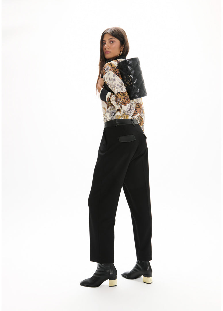 LOLA CASADEMUNT Πουκάμισο με Leopard & Border Print