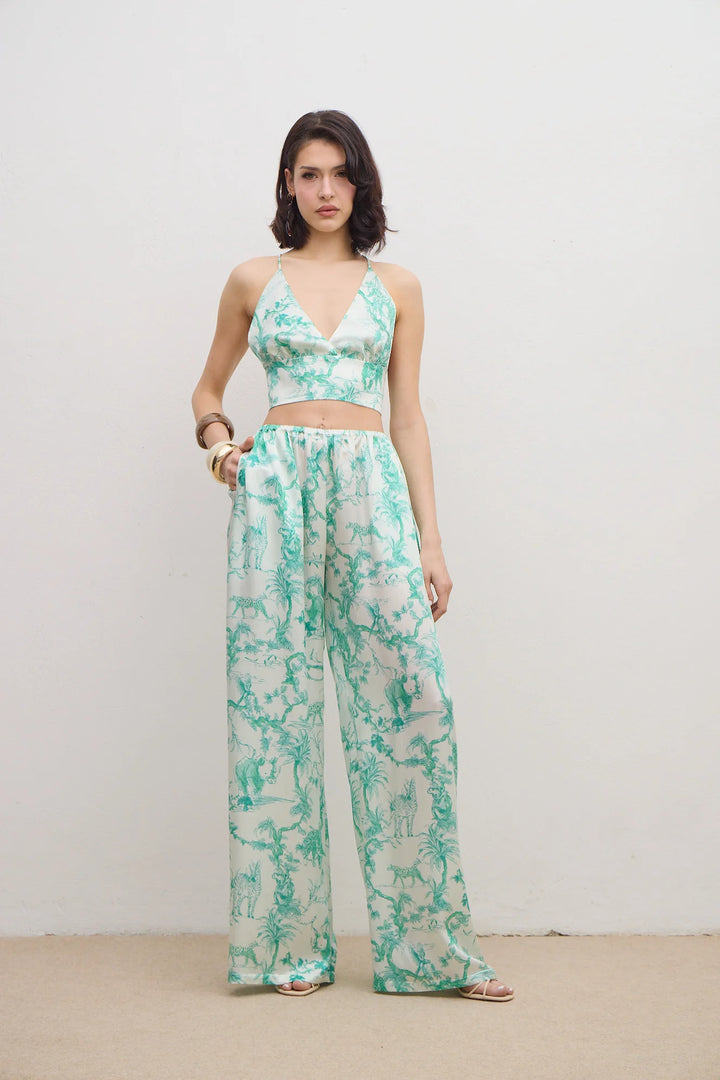 LIUBA Aerie Silk Pants Green