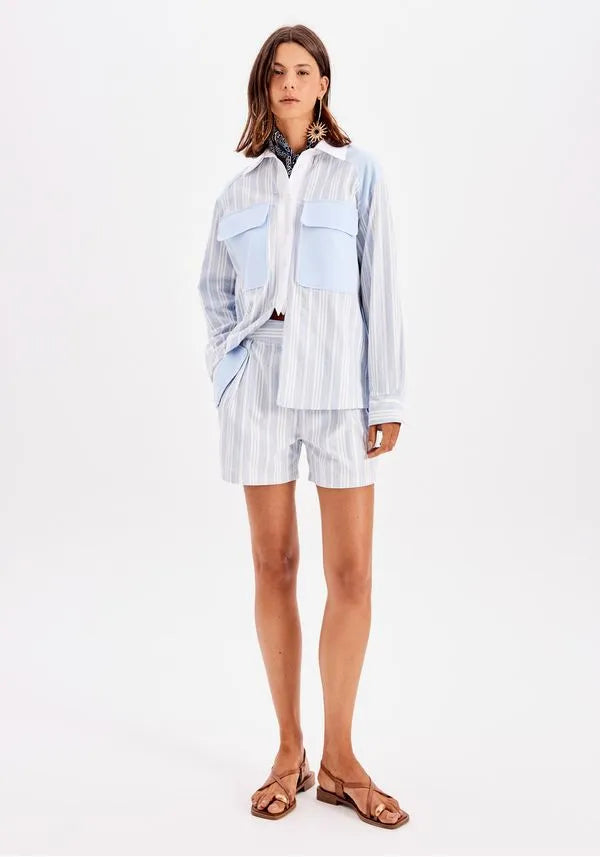 MY FAVORITE THINGS Ριγέ Σορτς με λάστιχο / 502SH001691