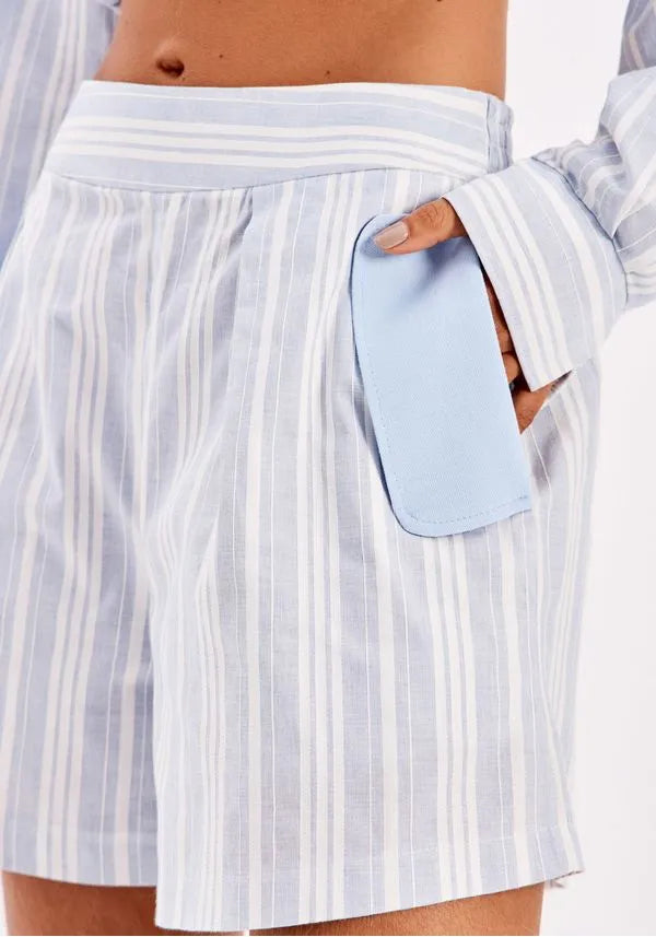 MY FAVORITE THINGS Ριγέ Σορτς με λάστιχο / 502SH001691