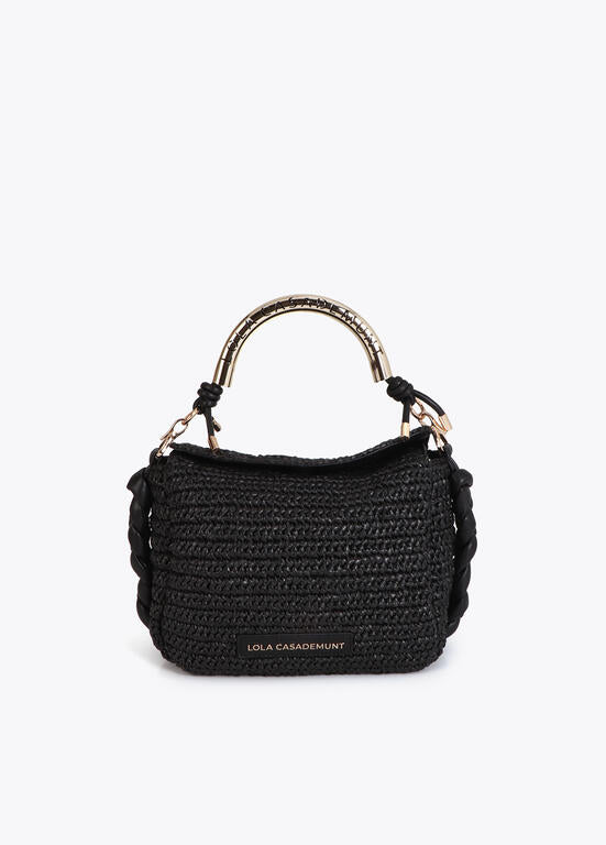 LOLA CASADEMUNT Πλεκτή Τσάντα Χειρός με Μεταλλική Λαβή /LS2604054