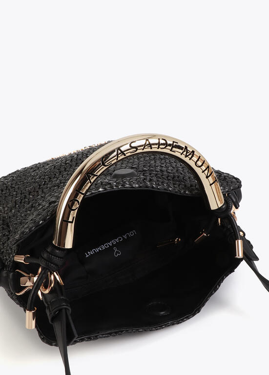 LOLA CASADEMUNT Πλεκτή Τσάντα Χειρός με Μεταλλική Λαβή /LS2604054